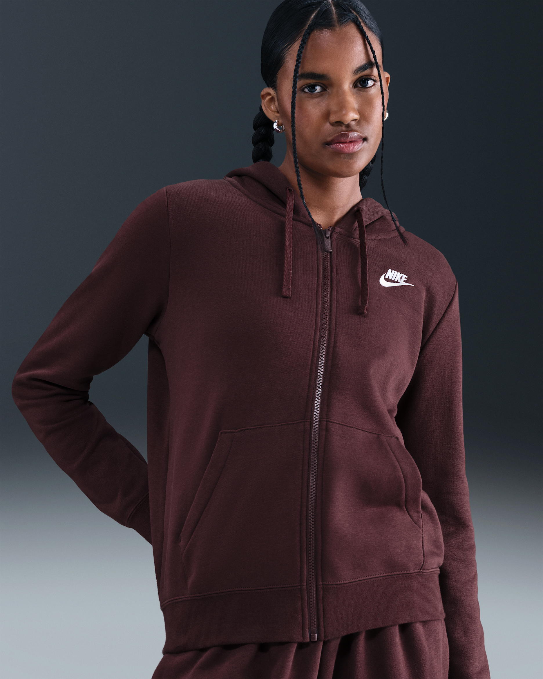 Nike Sportswear Club Fleece Women's Full-Zip Hoodie. Nike.com